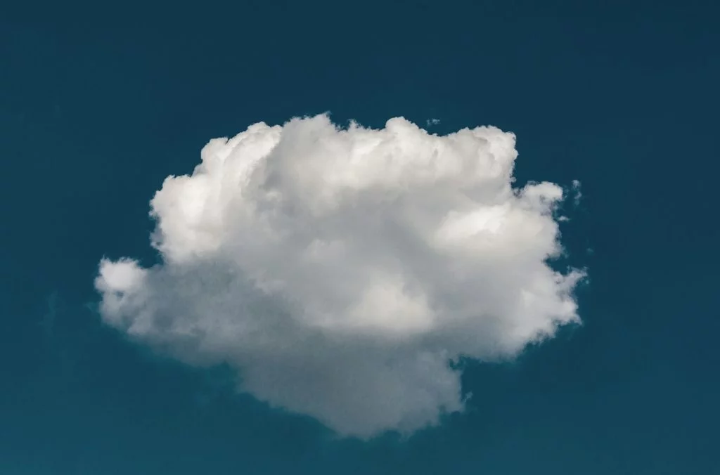white clouds